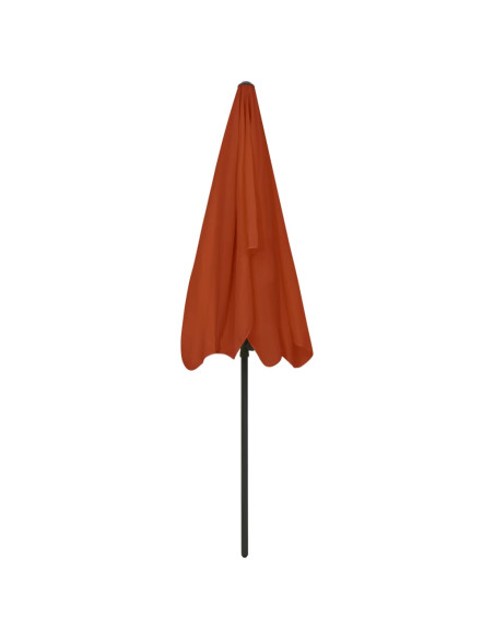 Ombrellone da Spiaggia Terracotta 200x125 cm