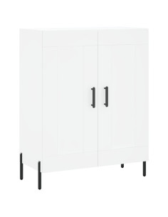 Credenza Bianca 69,5x34x180 cm in Legno Multistrato