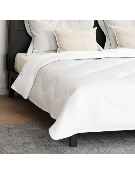 Duvet Invernale con cuscino 3 pcs Bianco Microfibra