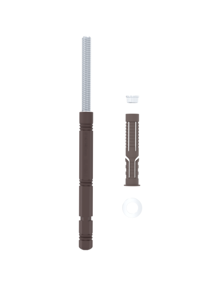 Supporti per Mensole Flottanti 12 pcs Beige Ø14 x 210 mm