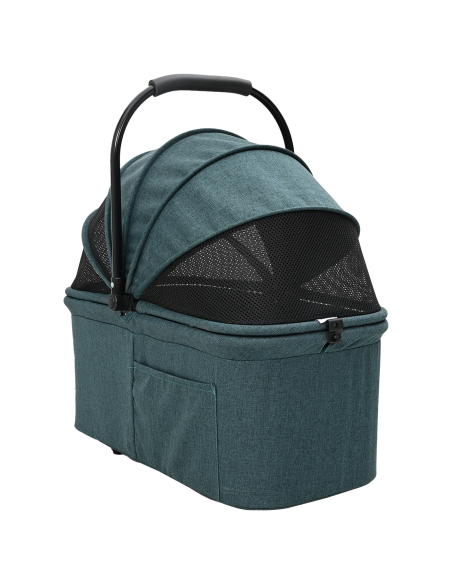 Passeggino pieghevole per animali Verde 81 x 47 x 99 cm
