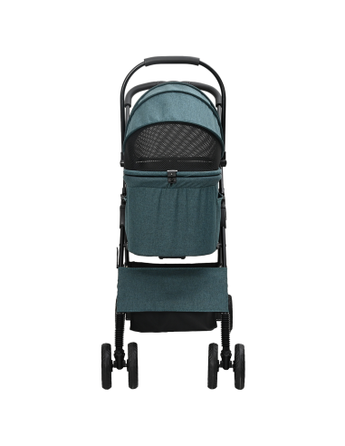 Passeggino pieghevole per animali Verde 81 x 47 x 99 cm