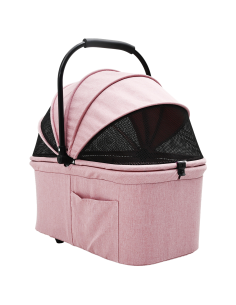 Passeggino pieghevole per animali Rosa 81 x 47 x 99 cm 2