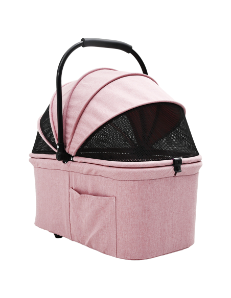 Passeggino pieghevole per animali Rosa 81 x 47 x 99 cm