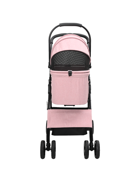 Passeggino pieghevole per animali Rosa 81 x 47 x 99 cm