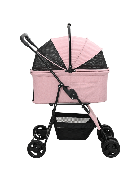 Passeggino pieghevole per animali Rosa 81 x 47 x 99 cm