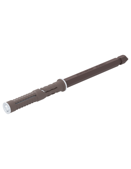 Bracket per mensola galleggiante 12 pcs Marrone Ø10 x 170 mm