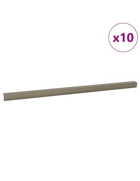 Paragradini 10 pcs Champagne 67 x 3 x 2 cm Alluminio