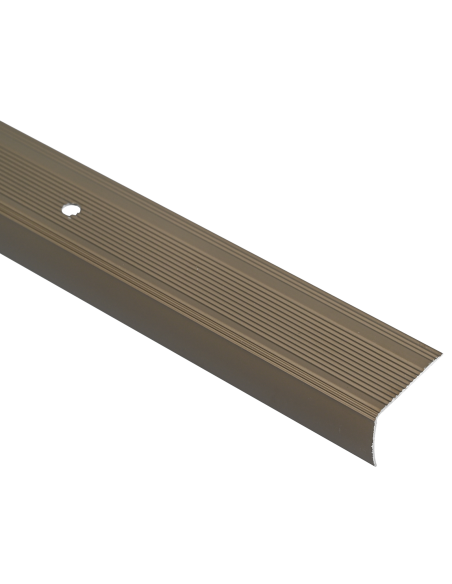 Battiscopa per scale 10 pcs Marrone 67 cm Alluminio