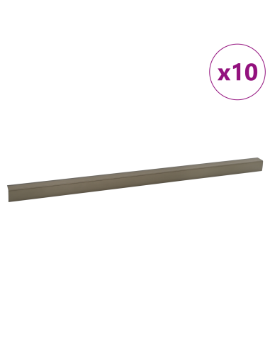 Paragradini 10 pcs Champagne 67 x 3.5 x 3 cm Alluminio