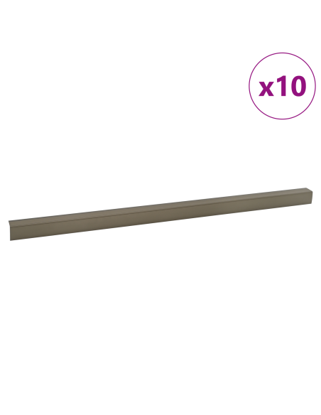 Paragradini 10 pcs Champagne 67 x 3.5 x 3 cm Alluminio