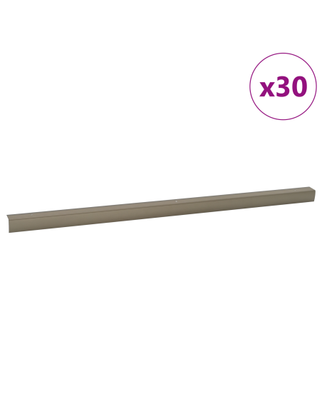 Battiscopa per scale 30 pcs Champagne 67 cm Alluminio