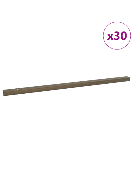 Paragradini 30 pcs Marrone 67 x 3.5 x 3 cm Alluminio
