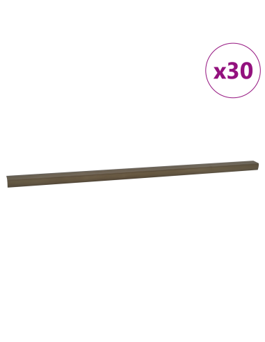 Paragradini 30 pcs Marrone 67 x 3 x 2 cm Alluminio