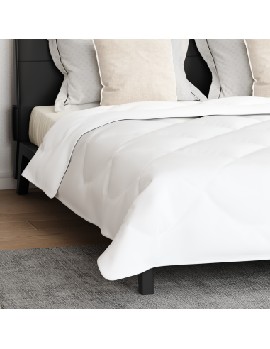 Piumone con Cuscini 3 pcs Bianco Microfibra e Piuma d'Oca