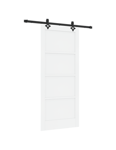 Porta scorrevole ORKDAL Bianco 86 x 198,5 cm Pino massello