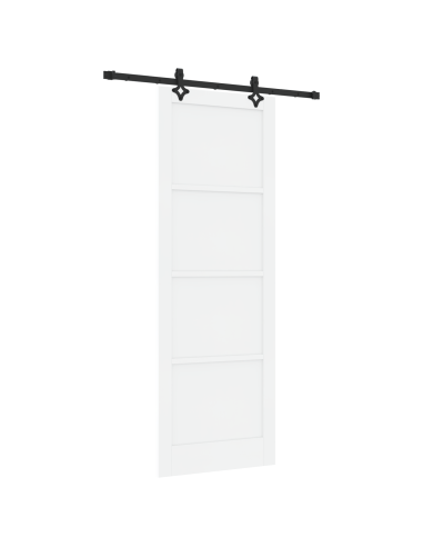Porta scorrevole ORKDAL Bianco 83 x 232 cm Pino massello