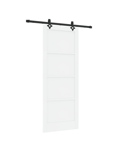 Porta scorrevole ORKDAL Bianco 83 x 211 cm Pino massello