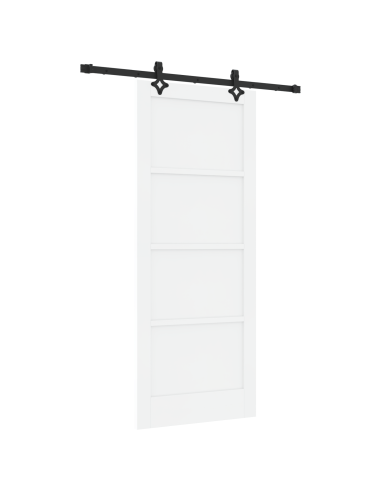 Porta scorrevole ORKDAL Bianco 83 x 202 cm Pino massello