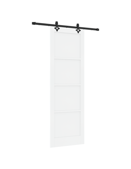 porta scorrevole  con set di hardware 'ORKDAL'bianca in legno massello di pino