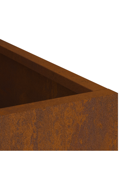 Vaso da giardino Ruggine 50 x 32 x 40 cm Acciaio corten