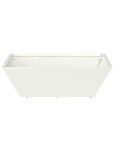 Vaso da giardino 5 pcs Bianco 50 x 50 x 15 cm
