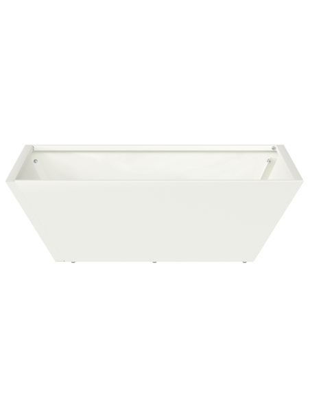 Vaso di Plastica 5 pcs Bianco 50 x 50 x 15 cm Acciaio