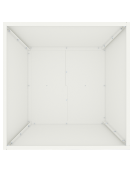 Vaso di Plastica 5 pcs Bianco 50 x 50 x 15 cm Acciaio