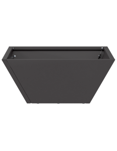 Vaso da giardino 5 pcs Nero 35 x 35 x 15 cm 2