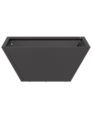 Vaso da giardino 5 pcs Nero 35 x 35 x 15 cm