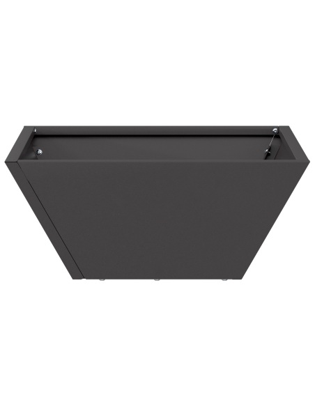 Vaso di Plastica 5 pcs Nero 35 x 35 x 15 cm Acciaio