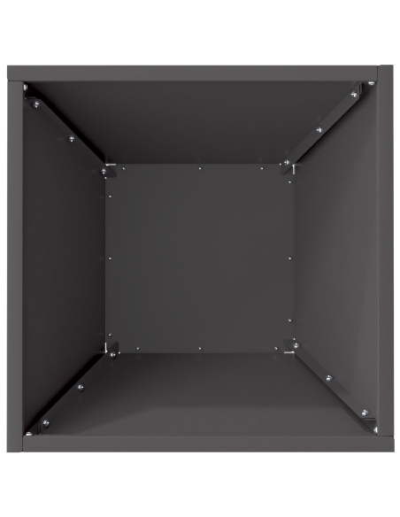 Vaso da giardino 5 pcs Nero 35 x 35 x 15 cm