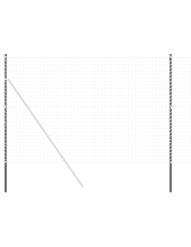 Palo della recinzione 2 pcs Grigio Acciaio Verniciato a Polvere