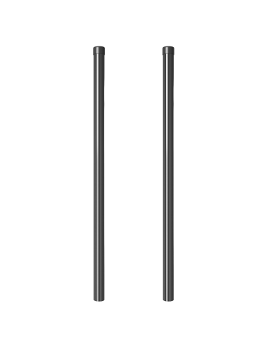 Palo della recinzione 2 pcs Grigio 100 cm