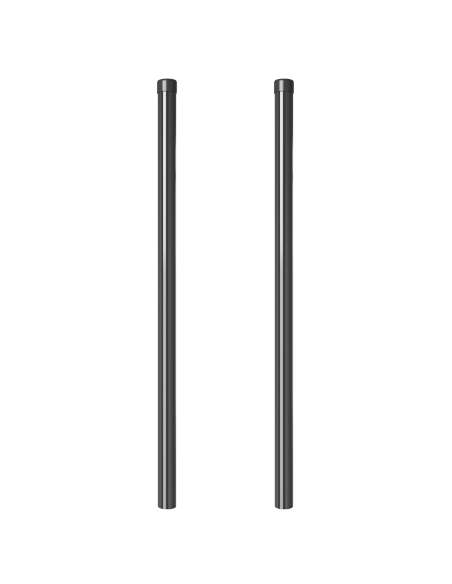Palo della recinzione 2 pcs Grigio 100 cm