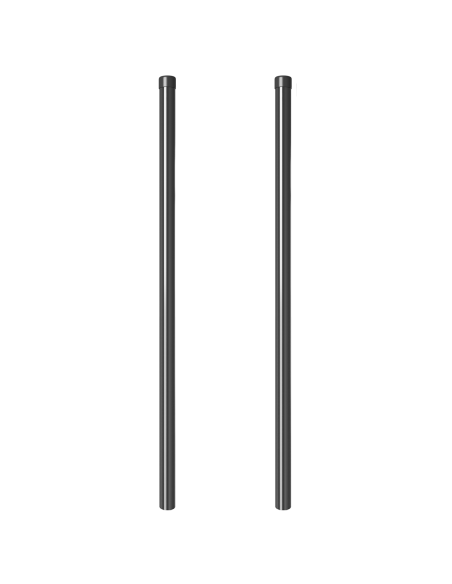 Palo della recinzione 2 pcs Grigio 120 cm
