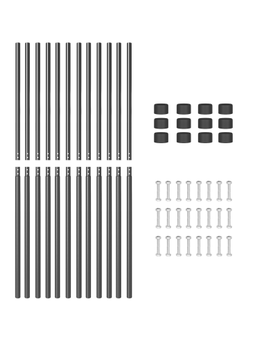 Palo della recinzione 12 pcs Grigio