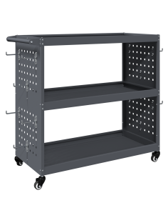 Carrello per Attrezzi con lo scaffale Antracite 75 x 35 x 73 cm