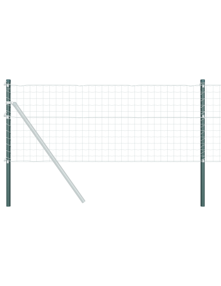 Palo della recinzione 12 pcs Verde 90 cm