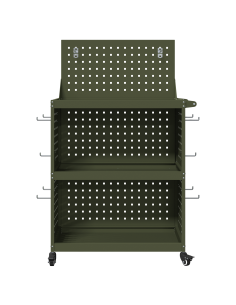 Carrello per Attrezzi con ruota Verde oliva 65 x 35 x 111 cm 2