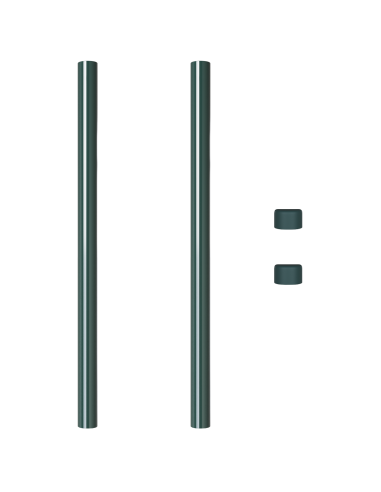 Palo della recinzione 2 pcs Verde 60 cm