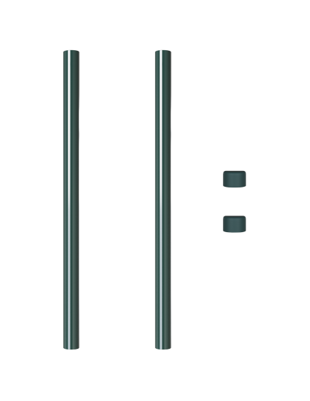 Palo della recinzione 2 pcs Verde 90 cm