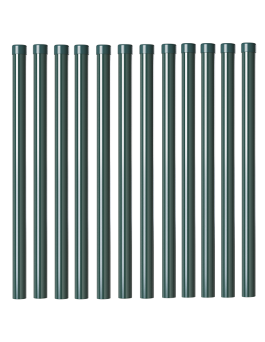 Palo della recinzione 12 pcs Verde 90 cm