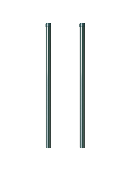 Palo della recinzione 2 pcs Verde 100 cm