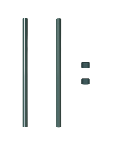 Palo della recinzione 2 pcs Verde 100 cm