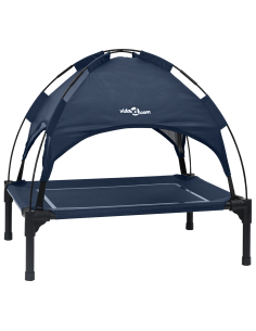 Letto per Cani Blu navy 71 x 64 x 71 cm Acciaio