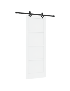 Porta scorrevole ORKDAL Bianco 78 x 211 cm Pino massello