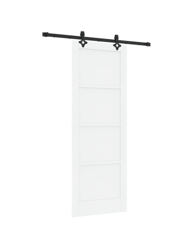 Porta scorrevole ORKDAL Bianco 78 x 211 cm Pino massello