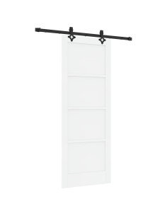Porta scorrevole ORKDAL Bianco 78 x 202 cm Pino massello