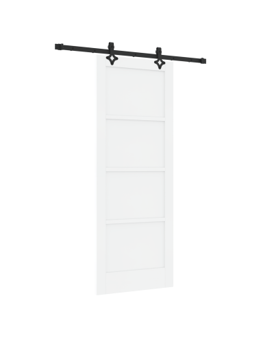 Porta scorrevole ORKDAL Bianco 78 x 202 cm Pino massello